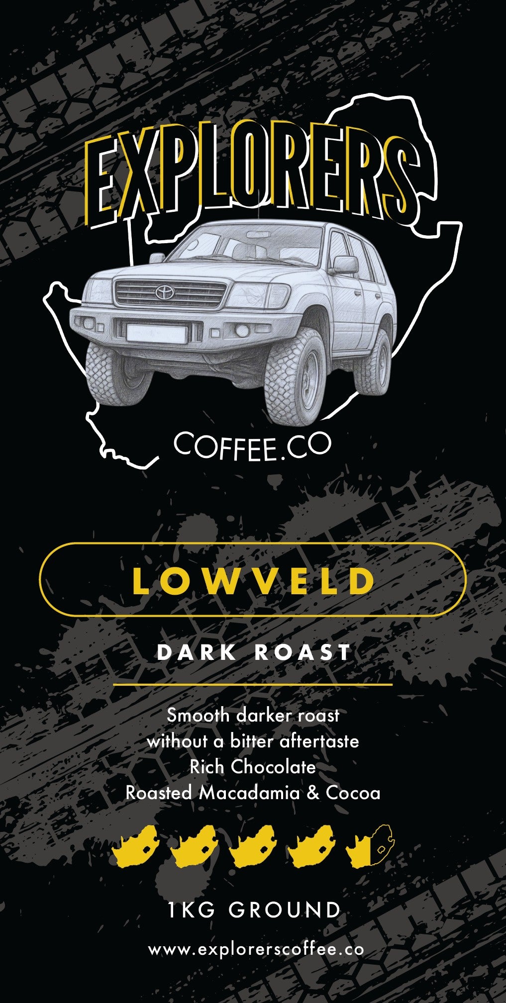 LOWVELD Dark Roast - Ground (1kg)